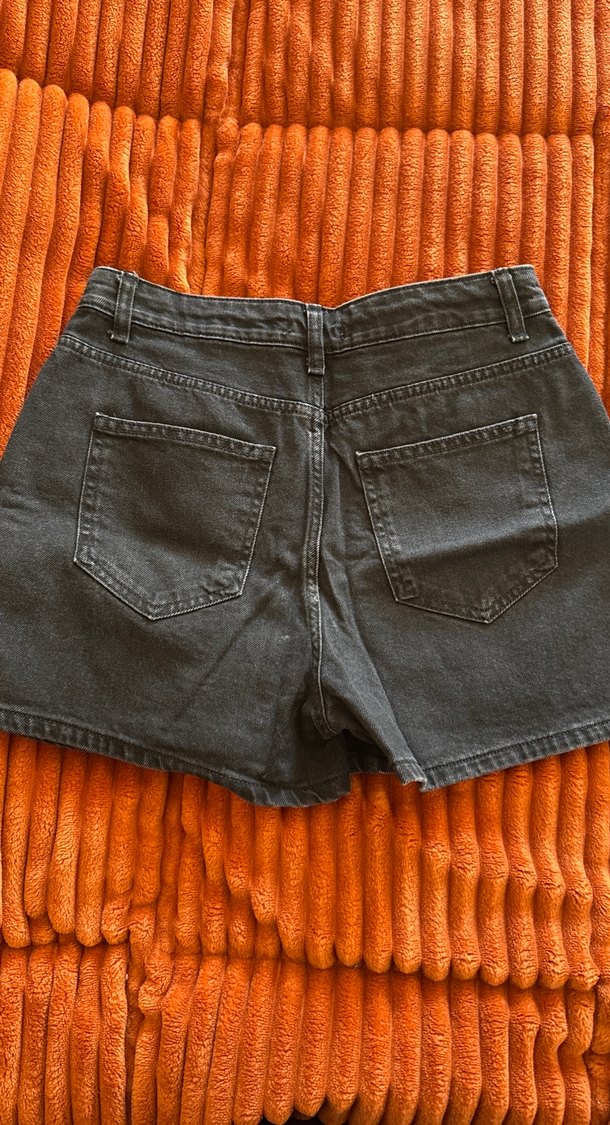 Gri Denim Cepli Mini Etek - Görsel 3