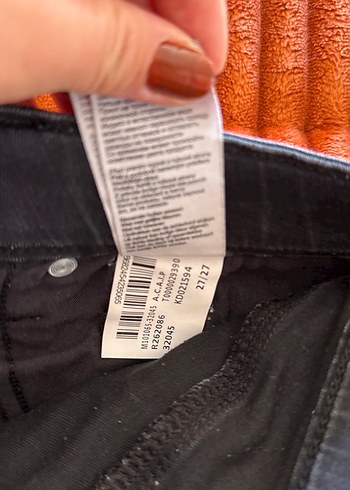 Kemerli Gri Kadın Jean Pantolon - Görsel 3