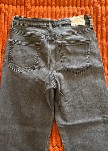 Kadın Gri Denim Normal Boy Kot Pantolon - Görsel 4