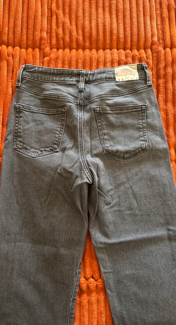 Kadın Gri Denim Normal Boy Kot Pantolon - Görsel 4