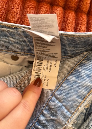 Kadın mavi Bol Kesim Midi Denim Pantolon - Görsel 4