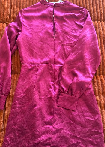 Vişne çürüğü Midi Kadın Elbise - Görsel 3