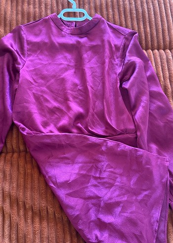 Vişne çürüğü Midi Kadın Elbise - Görsel 2