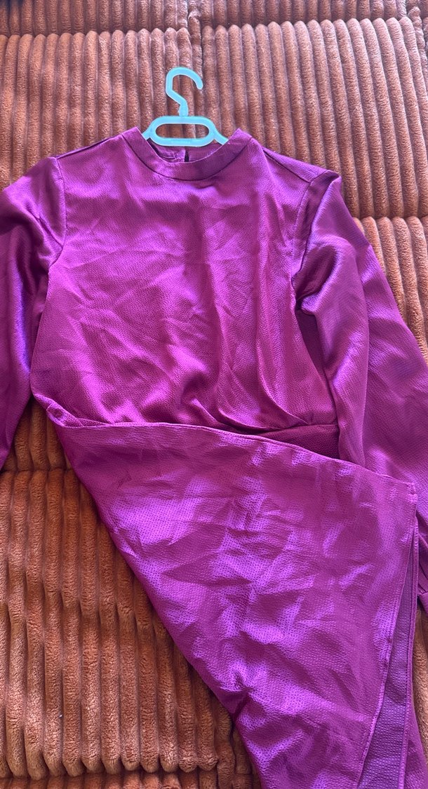 Vişne çürüğü Midi Kadın Elbise - Görsel 2