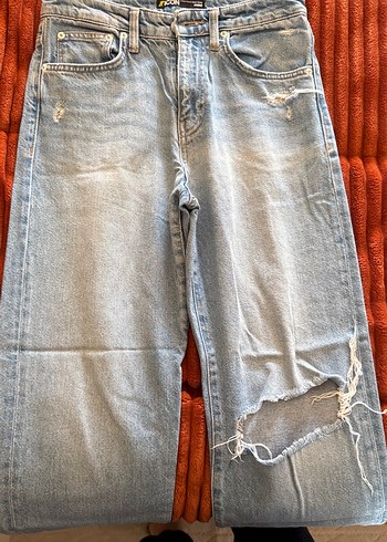 Gevşek Kesim Midi Kadın Kot Pantolon - Görsel 2