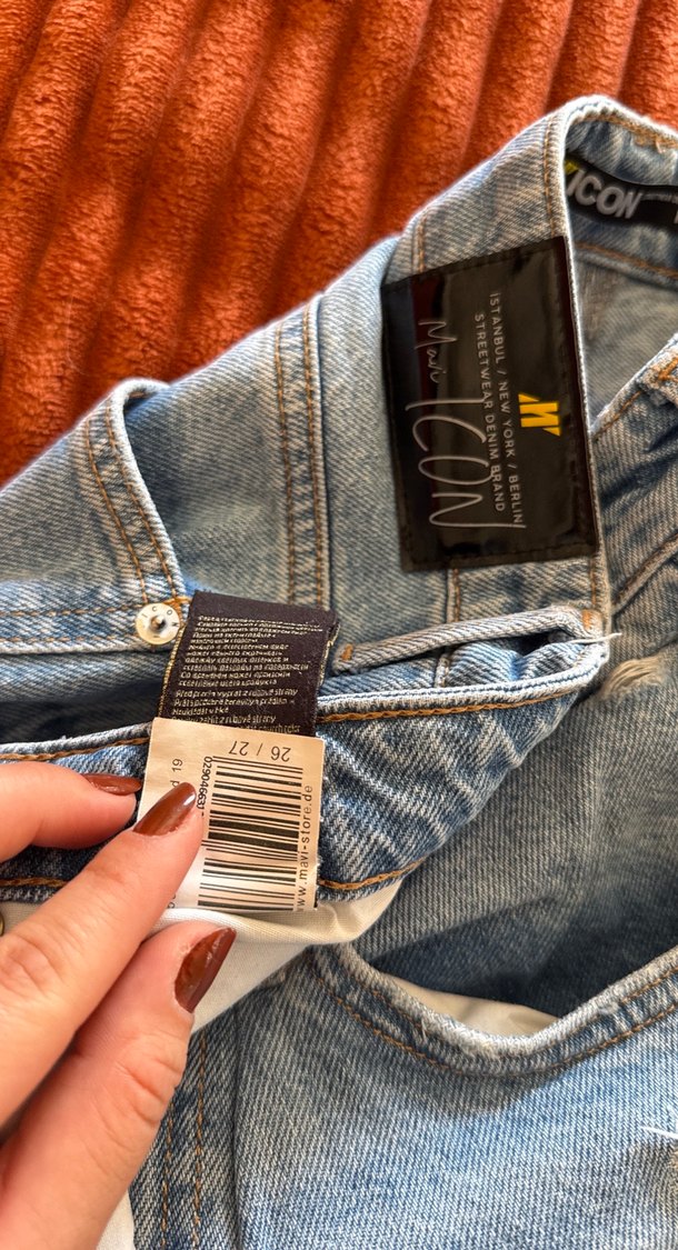 Gevşek Kesim Midi Kadın Kot Pantolon - Görsel 3