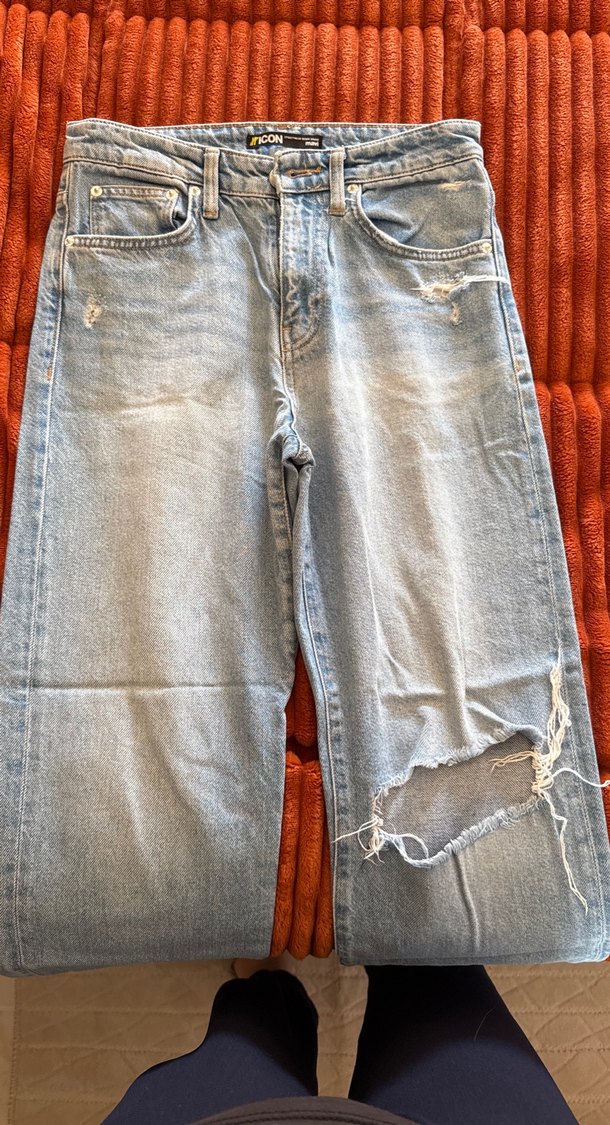 Gevşek Kesim Midi Kadın Kot Pantolon - Görsel 2