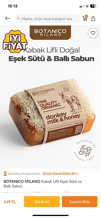 Botanico Milano sabun