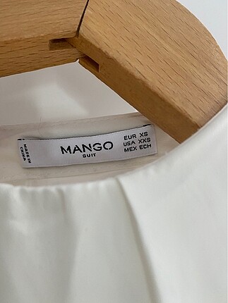Mango Mango beyaz şifon üst
