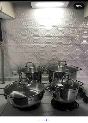 Korkmaz Perla 7 Parça Gri Tencere Seti - Görsel 2