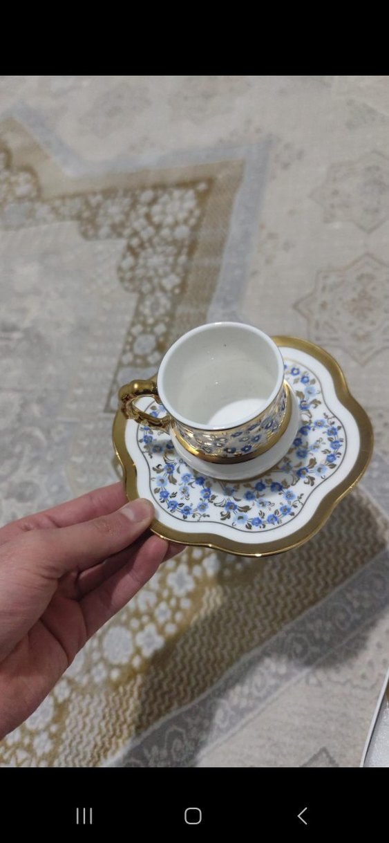 Altılı Porselen Kahve Fincanı Seti - Görsel 2