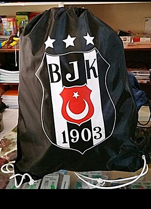 Beşiktaş modelli ipli sırt çantası spor çanta