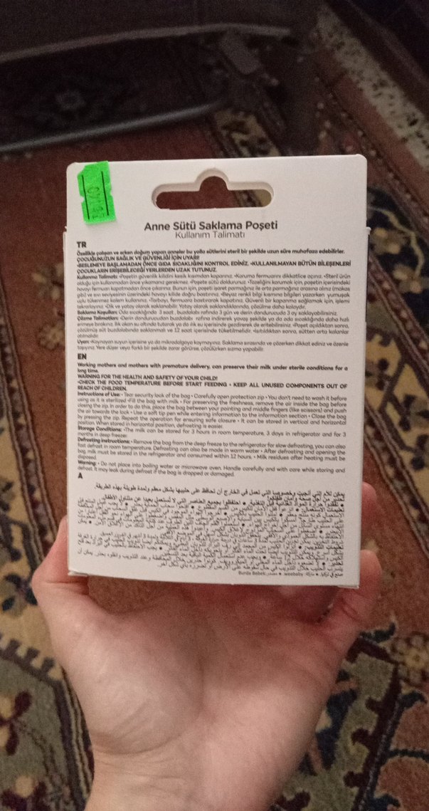 Wee Baby Anne Sütü Saklama Poşeti 20 Adet 200ml - Görsel 2