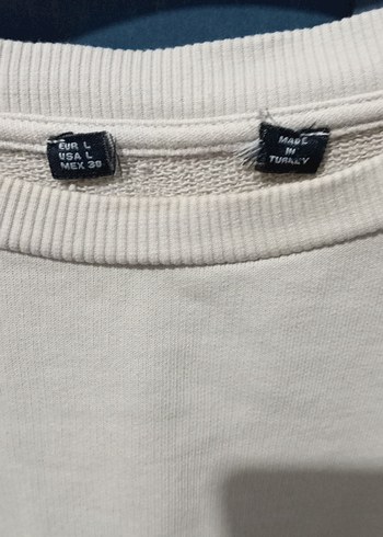l Beden Kadın Basic Uzun Kollu Sweatshirt