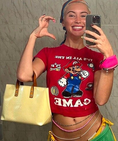 Mario baskılı crop
