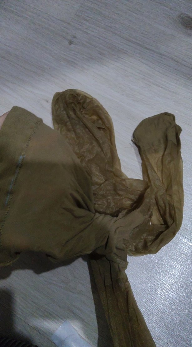 Bej Şeffaf Saten Kadın Eldiveni - Görsel 4