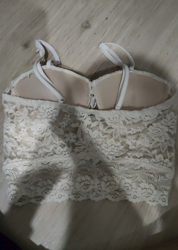 diğer Beden beyaz Renk Beyaz Vintage Dantel Bralet