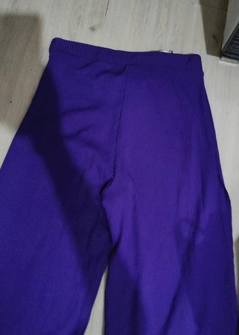 Diğer Mor Pilili Kadın Kumaş Pantolon