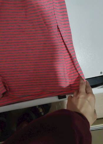 Yarım Kollu Yırtmaçlı Uzun  Elbise - Görsel 3