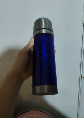 Decathlon Koyu Mavi Çelik Termos