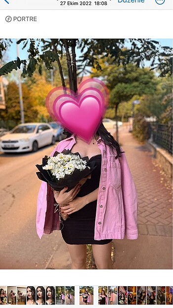Orjinal Zara pembe kot ceket