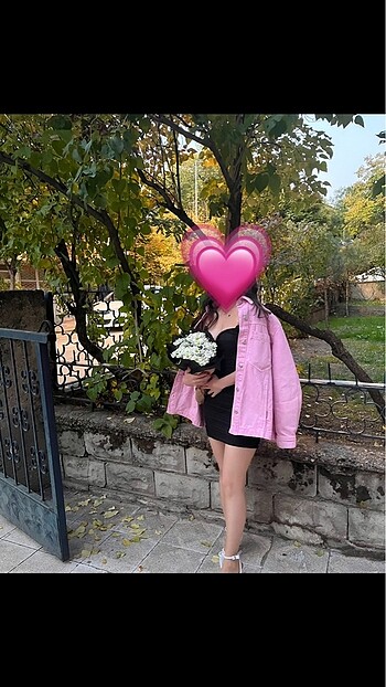 s Beden Orjinal Zara pembe kot ceket