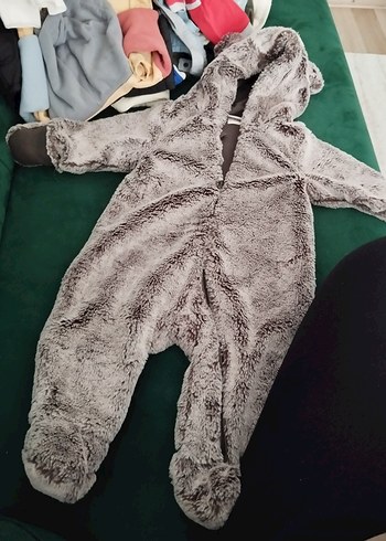 kahverengi Kürklü Bebek Tulumu - Görsel 2