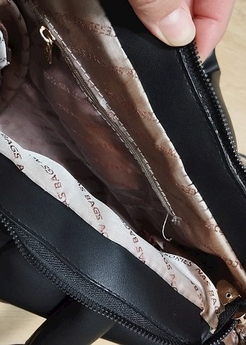 Siyah Deri Kadın Omuz Çantası - Görsel 4