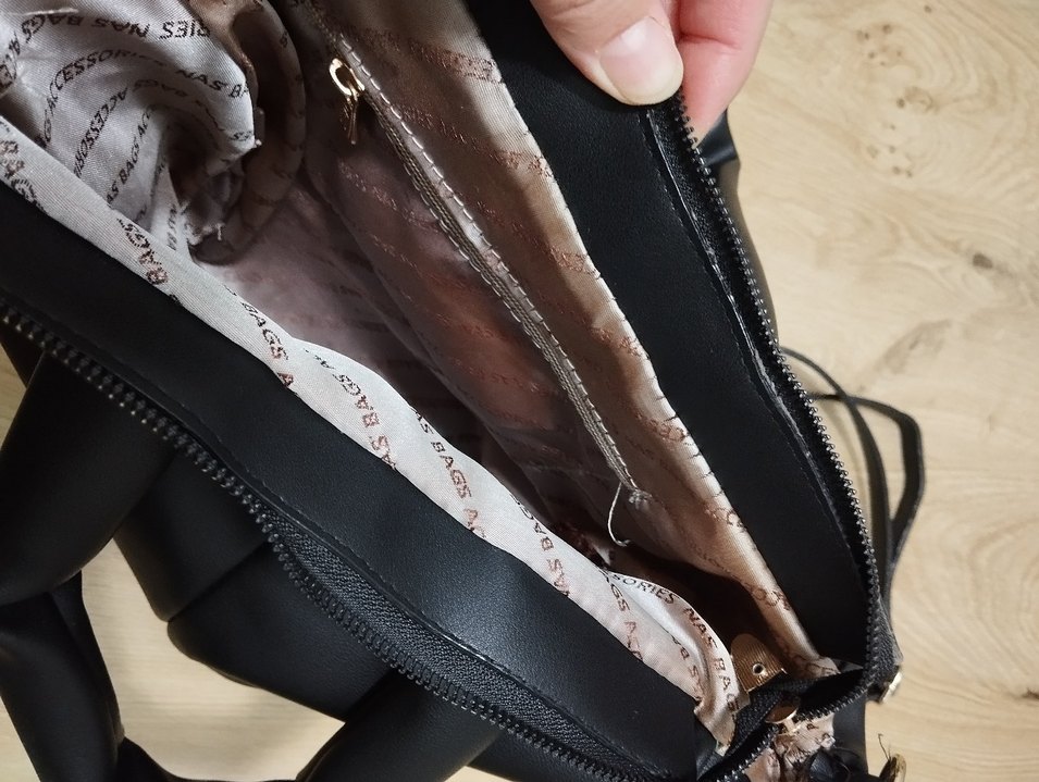 Siyah Deri Kadın Omuz Çantası - Görsel 4