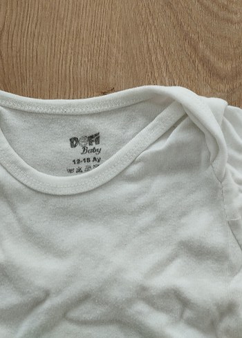 Bebek Erkek Kısa Kollu Beyaz Body - Görsel 4