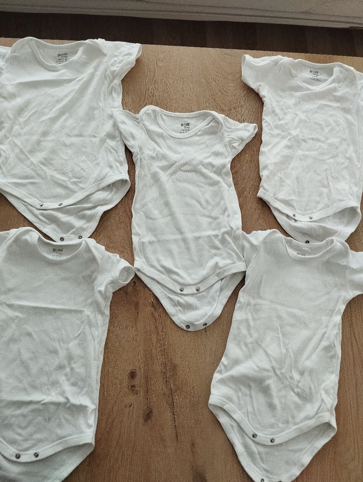 Bebek Erkek Kısa Kollu Beyaz Body - Görsel 2