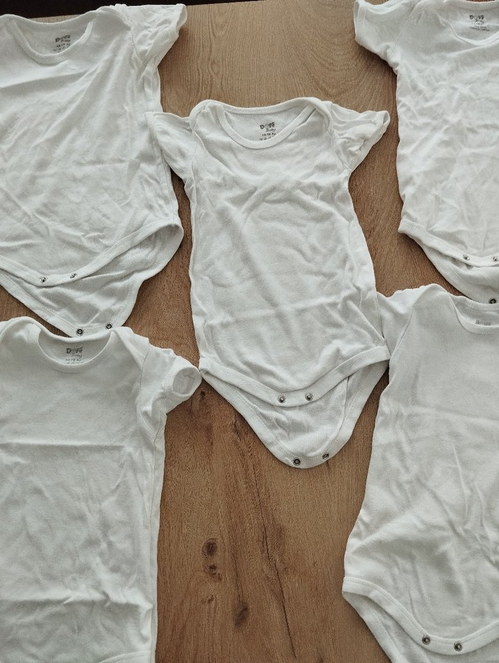 Bebek Erkek Kısa Kollu Beyaz Body - Görsel 3