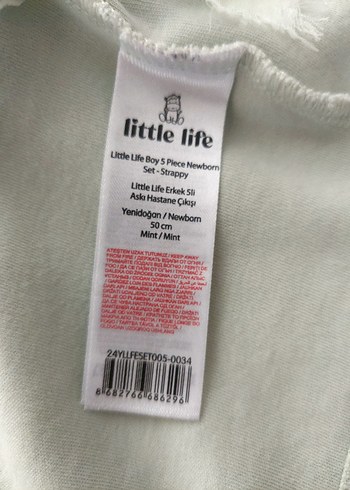 LittleLife bebek Fil işlemeli Zıbın üstü hırka - Görsel 6