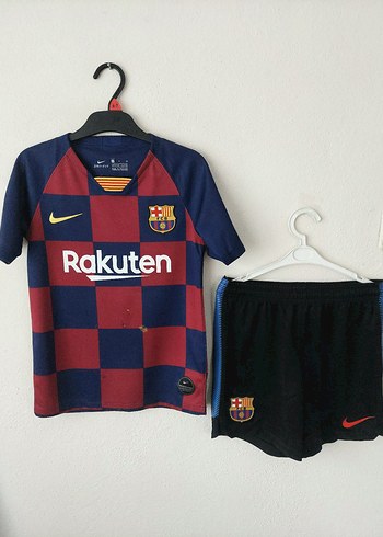 NİKE Barcelona Desenli Erkek çocuk Spor Tişörtü ve Şort - Görsel 2