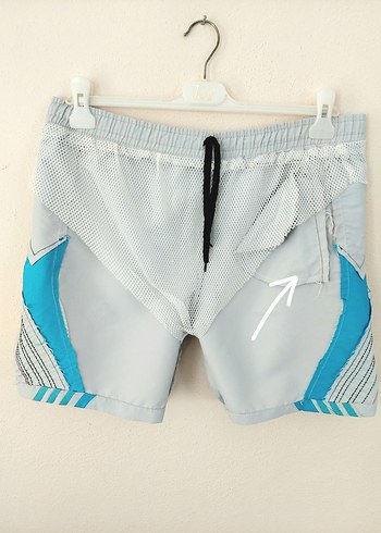 ADİDAS beli lastikli gizli cepli şort - Görsel 8