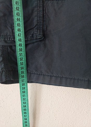 LCW Erkek Kemerli indigo renk Bermuda Şort - Görsel 10