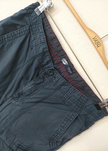 LCW Erkek Kemerli indigo renk Bermuda Şort - Görsel 3