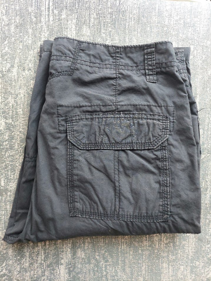 LCW Erkek Kemerli indigo renk Bermuda Şort - Görsel 5