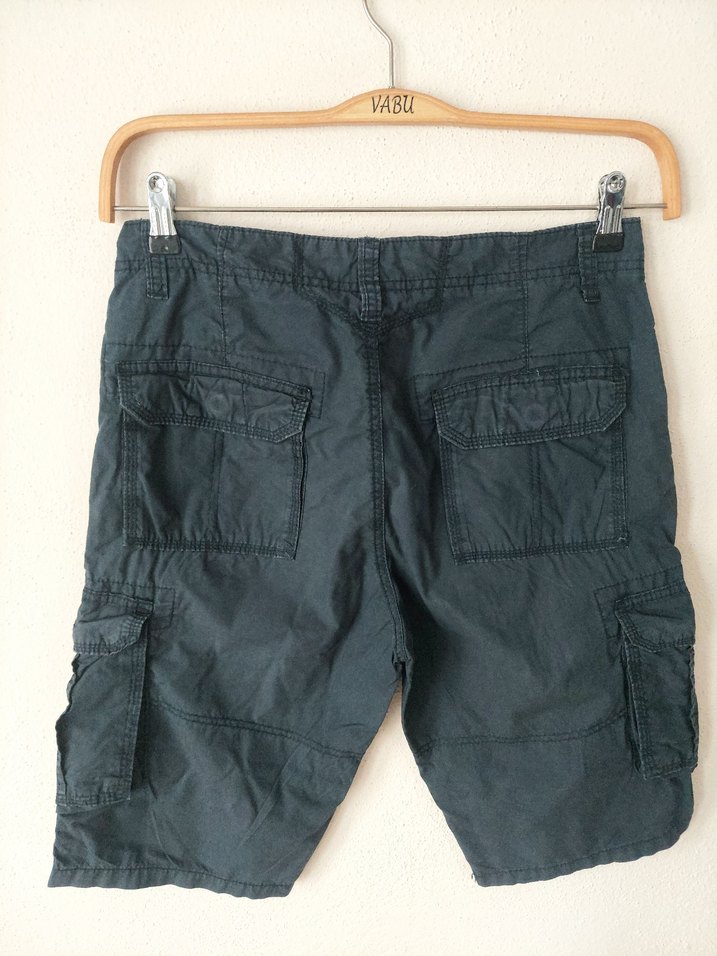 LCW Erkek Kemerli indigo renk Bermuda Şort - Görsel 2