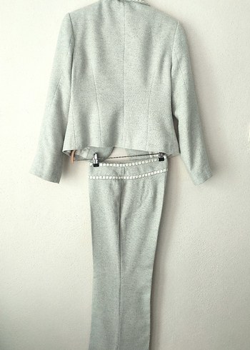 KOTON vintage detaylı Yünlü takım elbise - Görsel 3