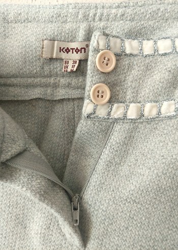 KOTON vintage detaylı Yünlü takım elbise - Görsel 10