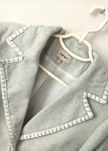 KOTON vintage detaylı Yünlü takım elbise - Görsel 11