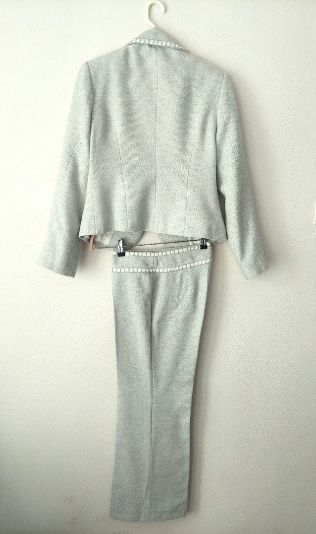 KOTON vintage detaylı Yünlü takım elbise - Görsel 3