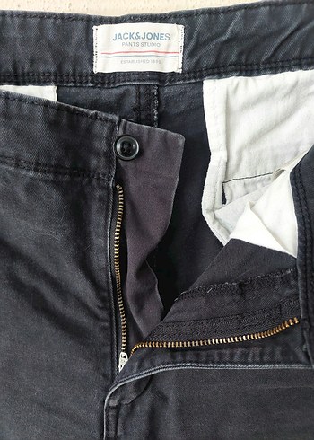 Jack&Jones antrasit kanvas kargo Şort - Görsel 7