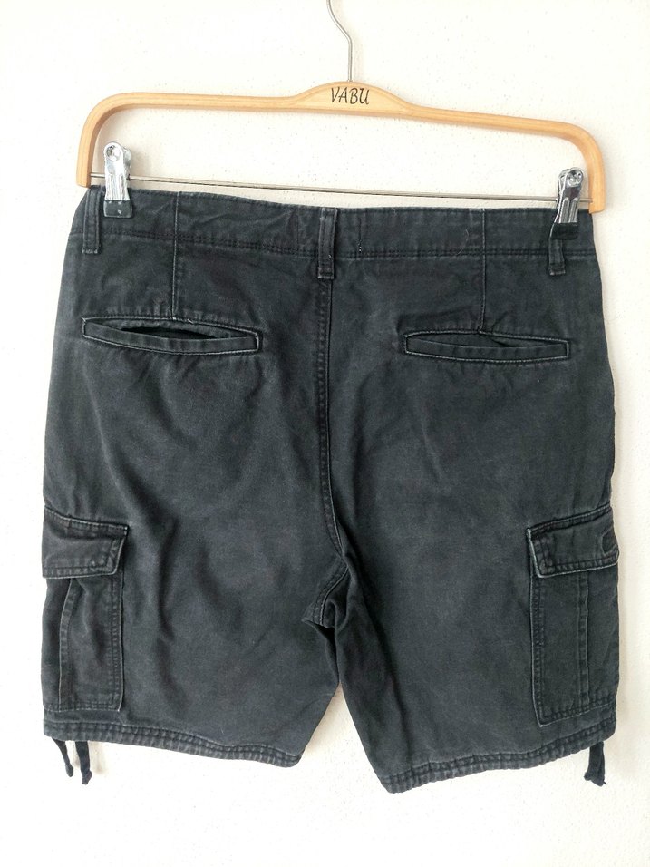 Jack&Jones antrasit kanvas kargo Şort - Görsel 5