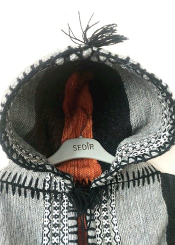 El dokuması yün otantik unisex oversize hırka - Görsel 8