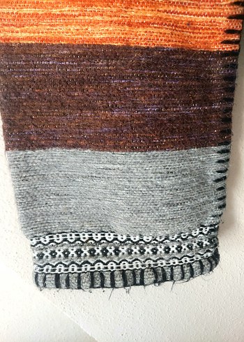 El dokuması yün otantik unisex oversize hırka - Görsel 11