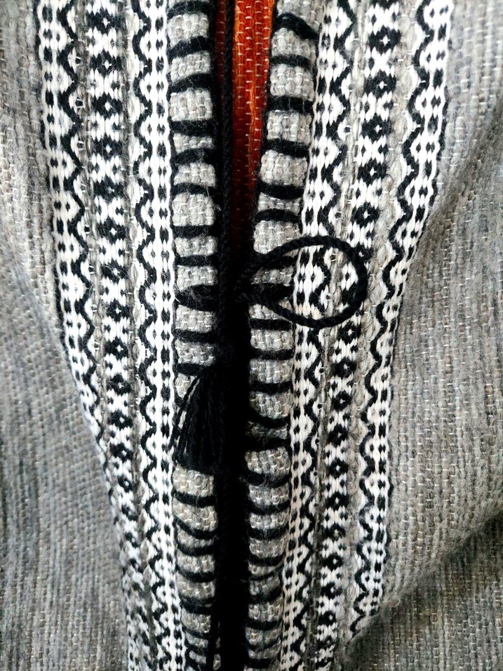 El dokuması yün otantik unisex oversize hırka — görsel 10/17