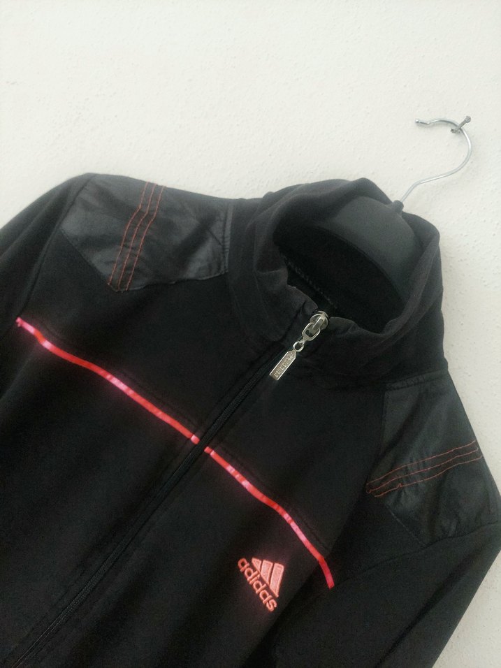 ADİDAS Siyah Fermuarlı Kadın Atletik Ceket - Görsel 2