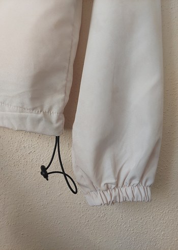 Bayan Paraşüt kumaş kapşonlu spor ceket - Görsel 4